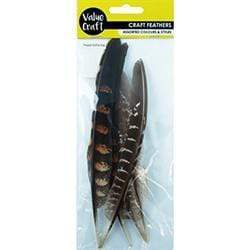 AussieSuperStore Art & Craft Essentials Craft Feathers Pheasant Craft Feathers Pheasant | Artificial Feathers 9331468048985 VCF30